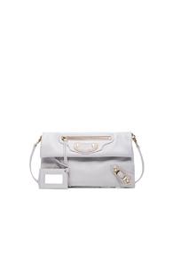 Balenciaga Metallic Edge Envelope In Gray