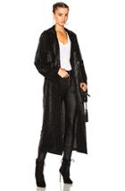 Rta Karina Trench In Black,geometric Print