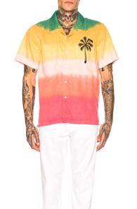 Mother The Hooky Shirt In Green,pink,tropical,yellow