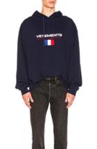 Vetements Stoner Hoodie In Blue