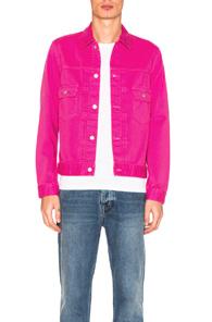 Ganryu Cotton Satin Jacket In Pink