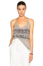 Raquel Allegra T Back Tank Top In Gray,ombre & Tie Dye