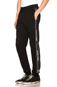 Off-white Stripe Sweatpants In Black