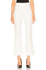 Giambattista Valli Cropped Crepe Trousers In White