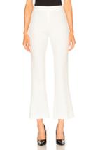 Giambattista Valli Cropped Crepe Trousers In White