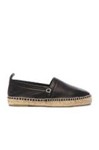Loewe Nappa Leather Espadrilles In Black,gray,metallics