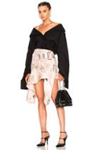 Marques ' Almeida Double Breasted Trench Coat Top In Black