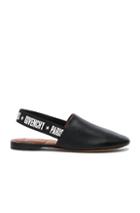 Givenchy Rivington Leather Slingback Flats In Black