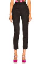 Dolce & Gabbana Pinstripe High Waisted Trousers In Black,pink,stripes
