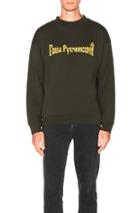 Gosha Rubchinskiy Logo Sweatshirt In Green