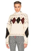 Isabel Marant Glens Mods Knit Sweater In Neutrals,geometric Print