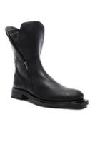 Ann Demeulemeester Leather Moto Boots In Black
