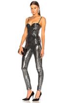 Dundas Sequin Bustier Skinny Jumpsuit In Metallics