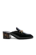 Stella Mccartney Chain Detail Loafers In Black,animal Print
