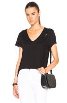 Helmut Lang Scoop Neck Tee In Black