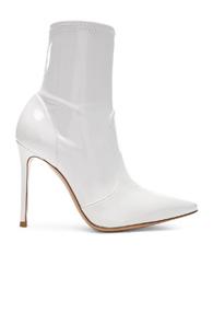 Gianvito Rossi Vinyl Imogen Ankle Boots In White