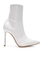 Gianvito Rossi Vinyl Imogen Ankle Boots In White