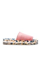 Acne Studios Elastic Tania Slides In Pink,abstract,neutrals
