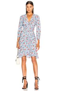 Veronica Beard Rowe Dress In Blue,floral