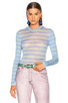 Acne Studios Rutmar Sweater In Blue,stripes,purple