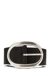 Isabel Marant Celia Calfskin Leather Belt In Black