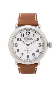 Shinola The Runwell 47mm In Metallics,brown