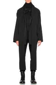 Yohji Yamamoto Stole Gabardine Jacket In Black