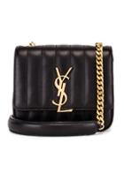 Saint Laurent Monogramme Vicky Shoulder Bag In Black