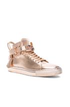 Buscemi 100mm Leather Sneakers In Metallics