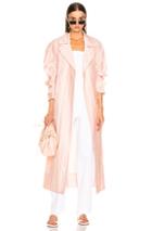 Tibi Spring Trench Windbreaker In Pink