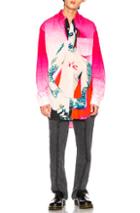 Vetements Marilyn Manson Shirt In Abstract,pink