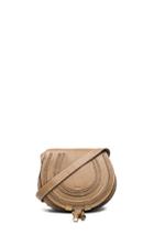 Chloe Small Marcie Saddle Bag In Brown