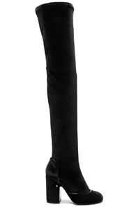 Laurence Dacade Velvet Madison Boots In Black