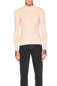 Maison Margiela Second Skin Jersey Top In Neutrals