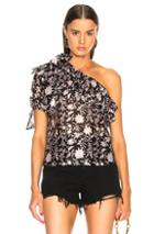 Ulla Johnson Goldie Top In Black,floral