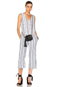 Lemlem Yeshi Jumpsuit In Geometric Print,stripes,white