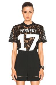 Givenchy Lace Pervert 17 Tee In Black