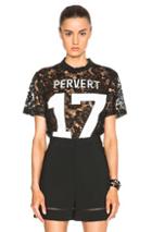 Givenchy Lace Pervert 17 Tee In Black