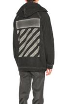 Off-white Fit Over Hoodie In Black,gray