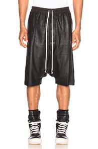 Rick Owens Leather Pods In Black