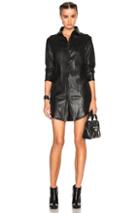 Rta Genevieve Leather Dress In Black