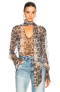 Equipment Jacqueleen Top In Brown,animal Print