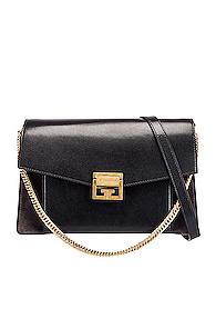 Givenchy Medium Leather & Suede Gv3 In Black