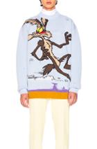 Calvin Klein 205w39nyc Coyote Crew Neck Sweater In Blue