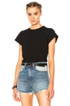 T By Alexander Wang High Twist Fitted Bodysuit In Black
