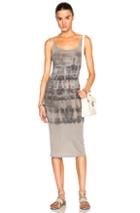 Raquel Allegra Layering Tank Dress In Gray,ombre & Tie Dye