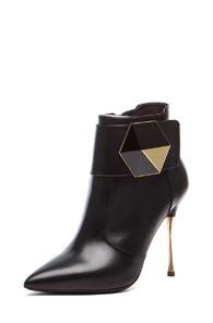 Nicholas Kirkwood Geometric Ankle Boot In Black