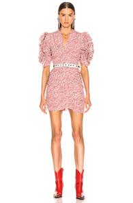 Isabel Marant Andor Dress In Pink,floral