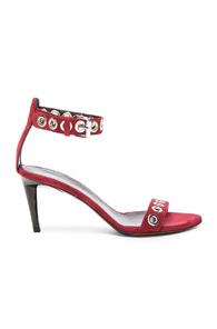 Proenza Schouler Grommet Suede Heels In Red