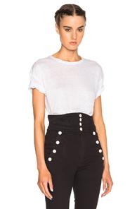Isabel Marant Madjo Linen Tee In White